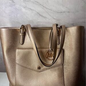 Michael Kors •  Metallic Gold Tote